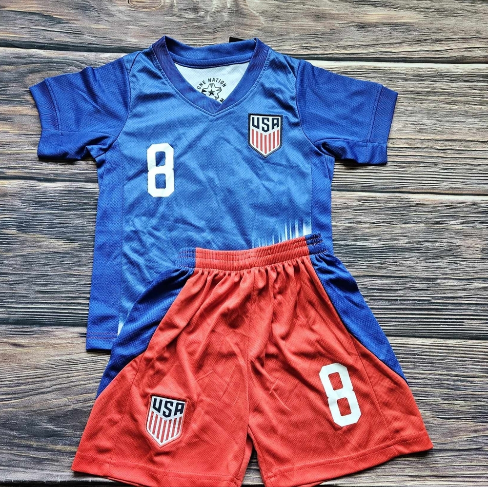 USA Away kid's soccer uniform
